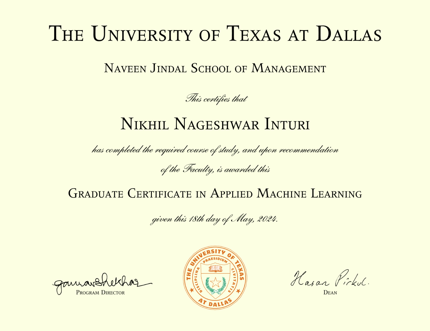Certificate Image