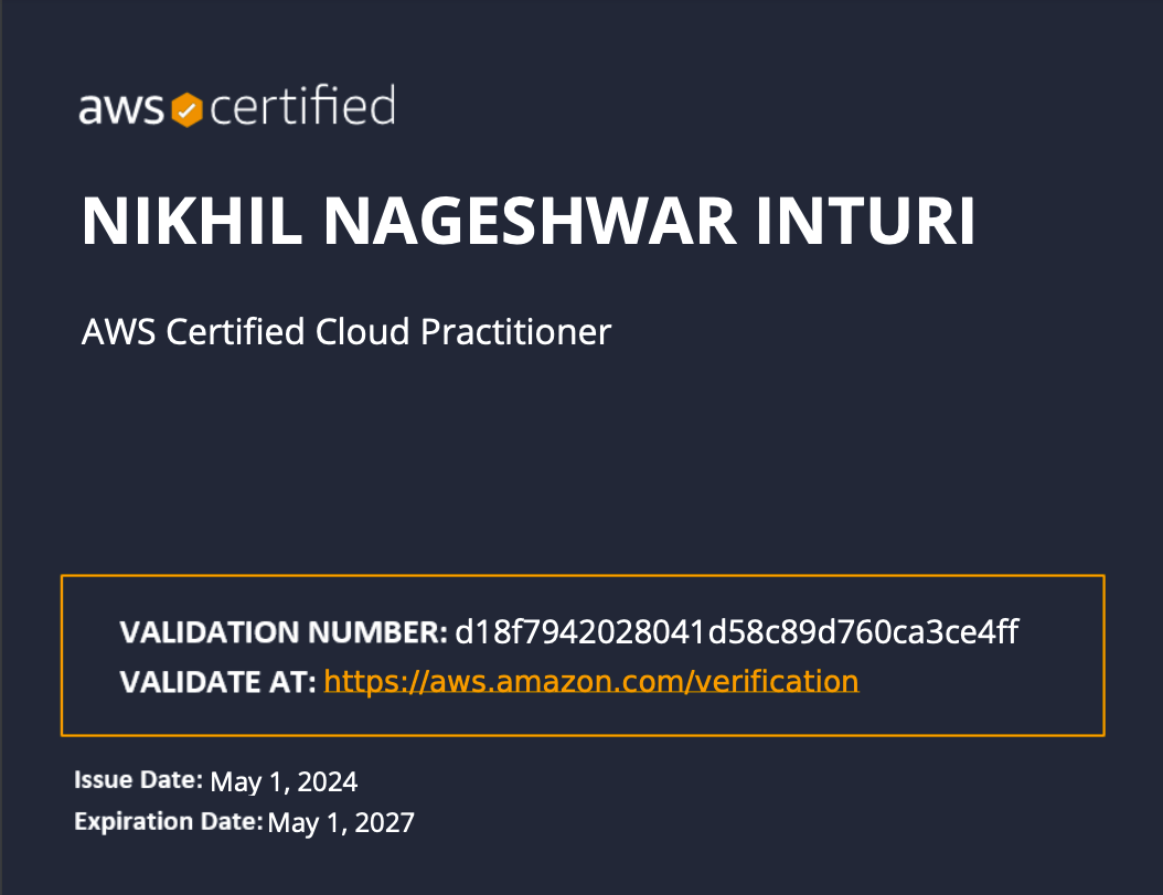 AWS Certified Cloud Practitioner