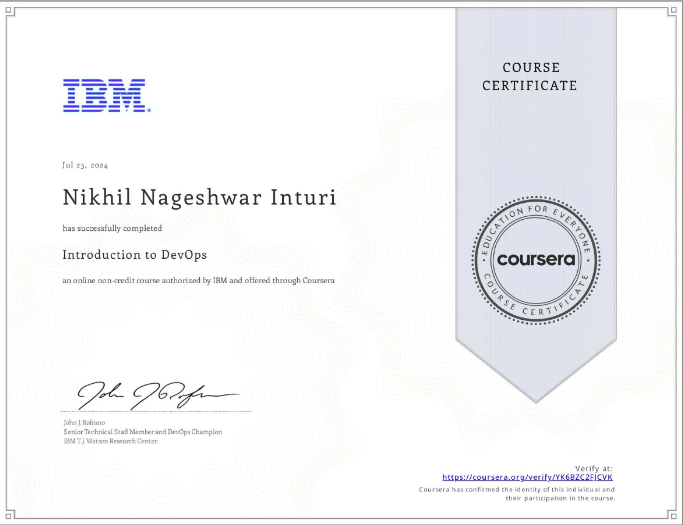 Introduction to DevOps [IBM]
